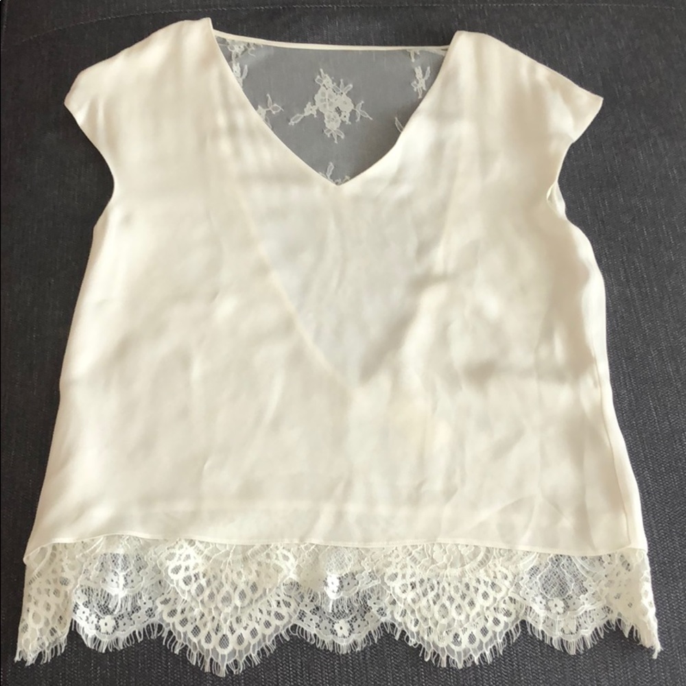 White lace top